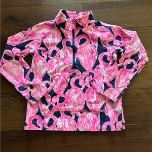 Lilly Pulitzer Pink and Navy Flamingo Kids Jacket